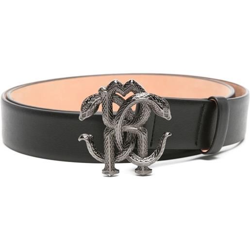 Roberto Cavalli cintura con fibbia rc - nero