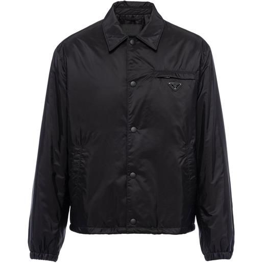 Prada giacca-camicia re-nylon - nero