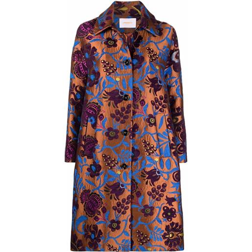 La DoubleJ completo monopetto con effetto jacquard - marrone