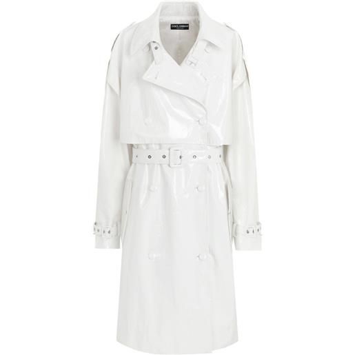 Dolce & Gabbana trench con cintura - bianco
