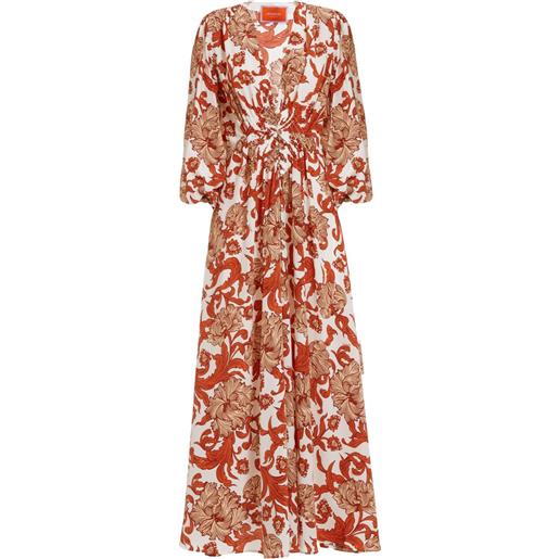 La DoubleJ abito camerino con motivo astratto - rosso