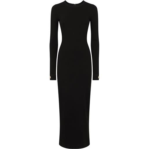 Dolce & Gabbana abito midi con applicazione - nero