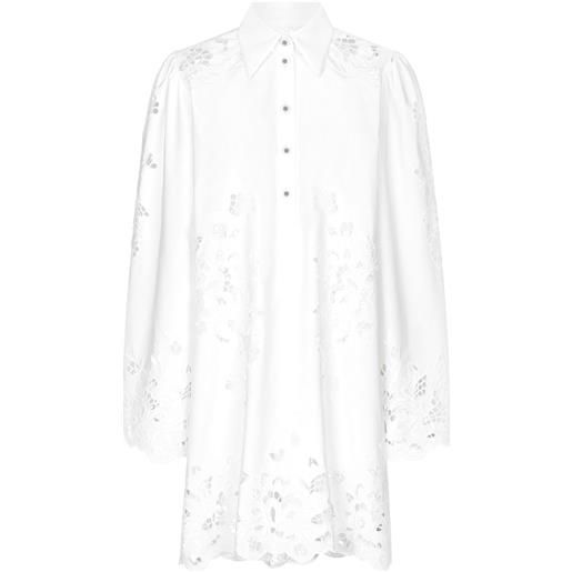Dolce & Gabbana chemisier corto con dettaglio cut-out - bianco