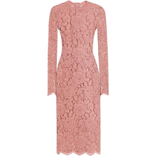 Dolce & Gabbana abito midi dna - rosa