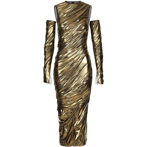 Dolce & Gabbana abito con inserti - oro
