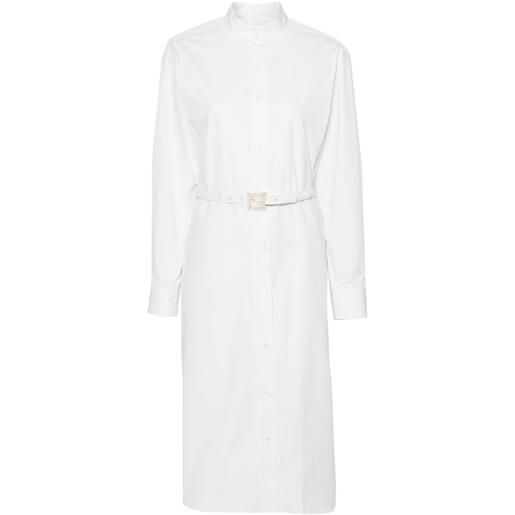 FENDI chemisier con cintura - bianco