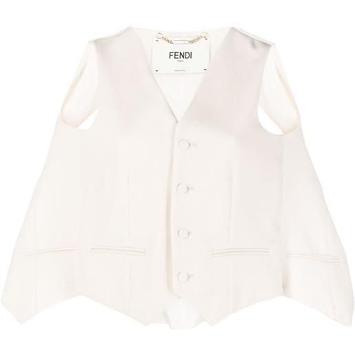 FENDI mantella sartoriale con dettaglio cut-out - rosa