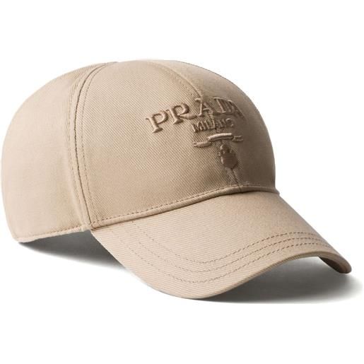 Prada cappello da baseball drill - toni neutri