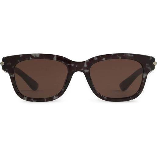 Alexander McQueen Eyewear occhiali da sole squadrati - marrone