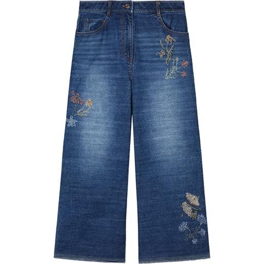 Ports 1961 jeans floral fantasy - blu
