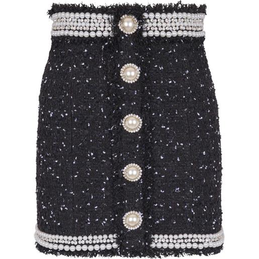 Balmain minigonna con decorazione - nero