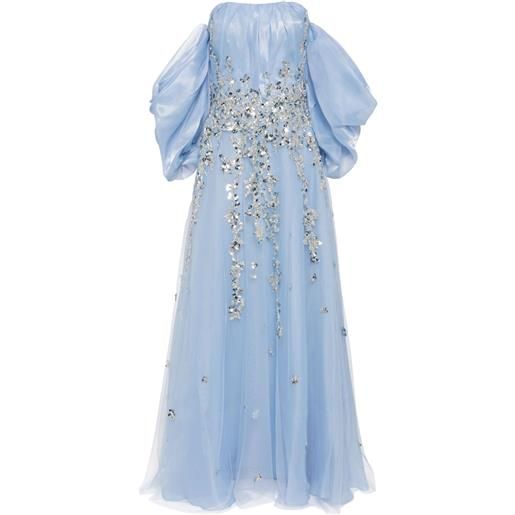 Saiid Kobeisy abito da sera con decorazione - blu