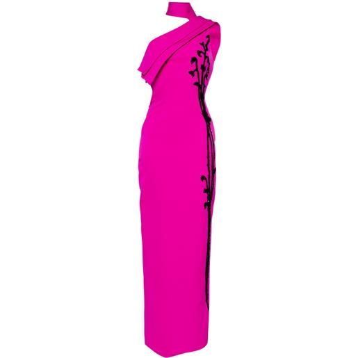 Saiid Kobeisy abito da sera con spalle scoperte - rosa