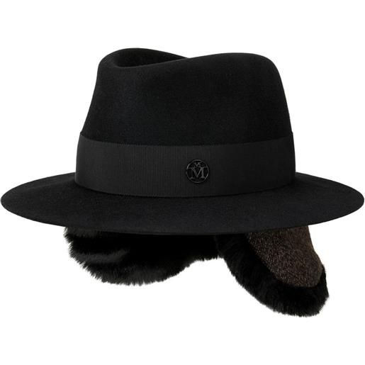 Maison Michel fedora andre con fascia - nero