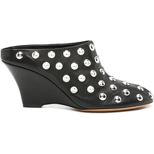 KHAITE mules apollo con zeppa 75mm - nero