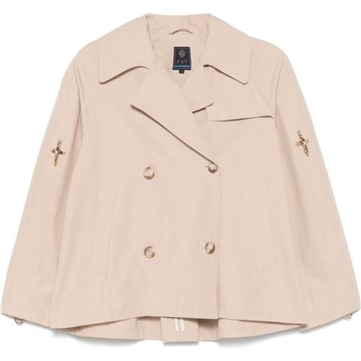 Fay Kids giacca modello caban - toni neutri