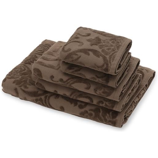 Dolce & Gabbana set di asciugamani con logo - marrone