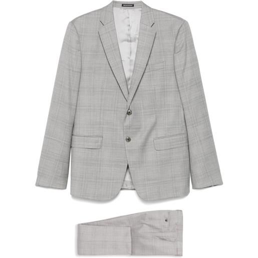 Emporio Armani completo in lana vergine - grigio
