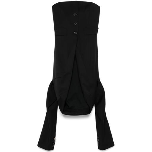 Moschino blazer in lana - nero