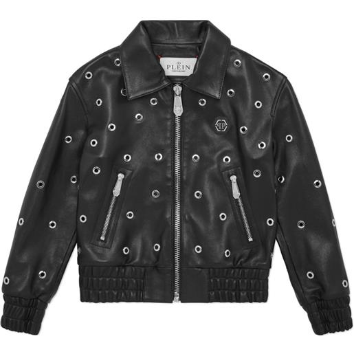 Philipp Plein bomber in pelle - nero