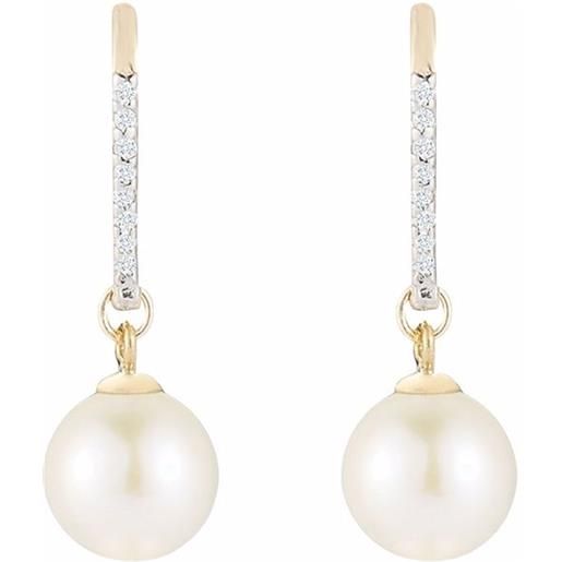 Orecchini Pendenti A Goccia Con Perla Placcati Oro – Gioiello Minimalista Ed Elegante Per Donna