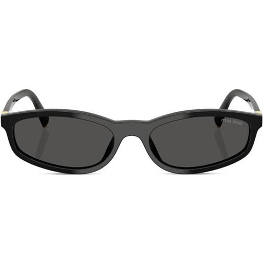 Miu Miu Eyewear occhiali da sole rettangolari - nero