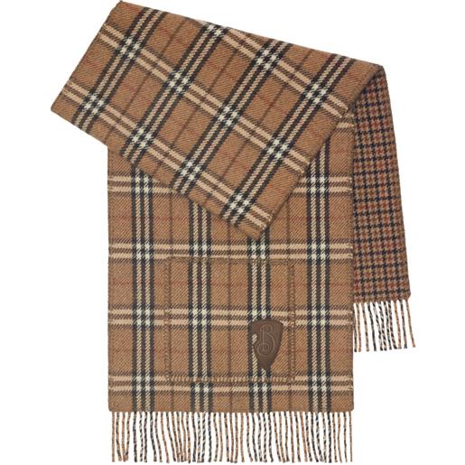 Burberry sciarpa reversibile a quadri - marrone