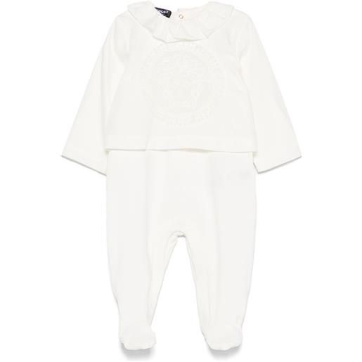 Versace Kids pigiama con motivo medusa head - bianco