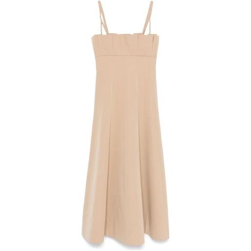 Philosophy Di Lorenzo Serafini abito midi con dettaglio plissettato - toni neutri