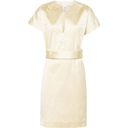 SA SU PHI abito corto asia con cintura - giallo