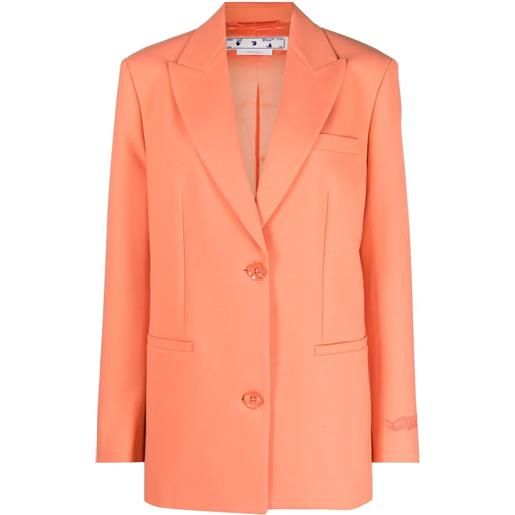 Off-White blazer tomboy monopetto - arancione