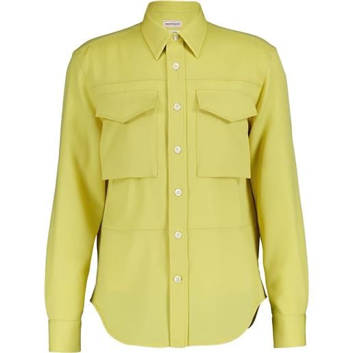 Alexander McQueen camicia in lana - giallo