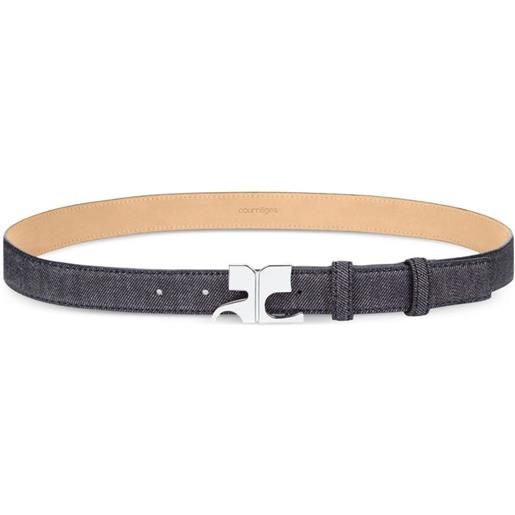 Courrèges cintura con fibbia - grigio