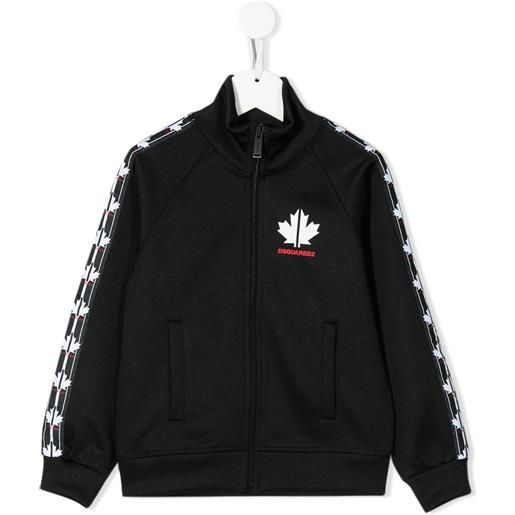 DSQUARED2 KIDS felpa con zip - nero