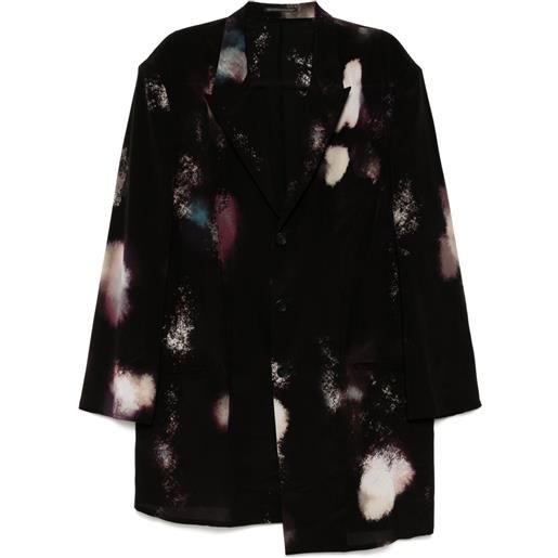 Yohji Yamamoto giacca con stampa - nero