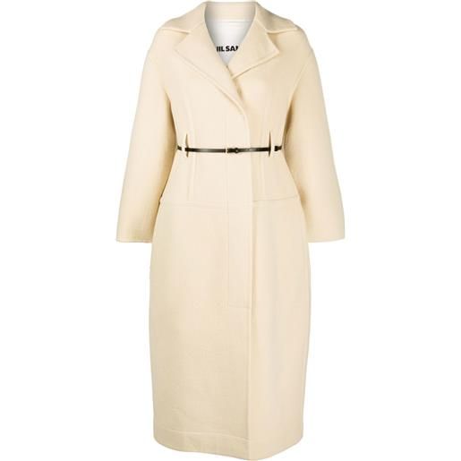 Jil Sander cappotto con cintura - toni neutri