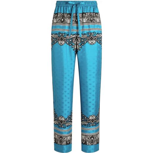 Dolce & Gabbana pantaloni con stampa - blu