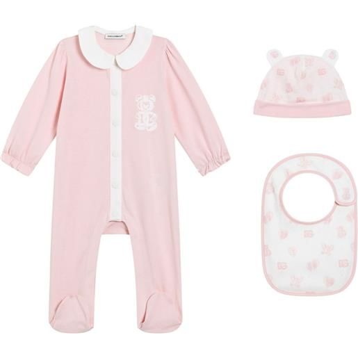 Dolce & Gabbana Kids pigiama con stampa - rosa