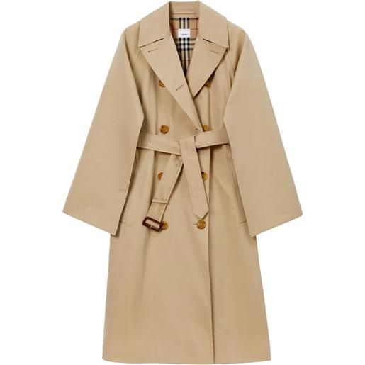 Burberry trench a quadri - toni neutri