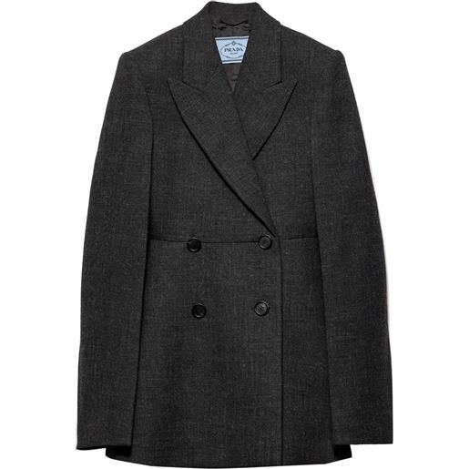 Prada cappotto doppiopetto - grigio