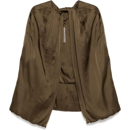 Rick Owens mantella masto - marrone