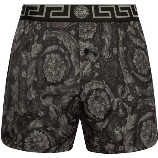 Versace shorts pigiama barocco - nero