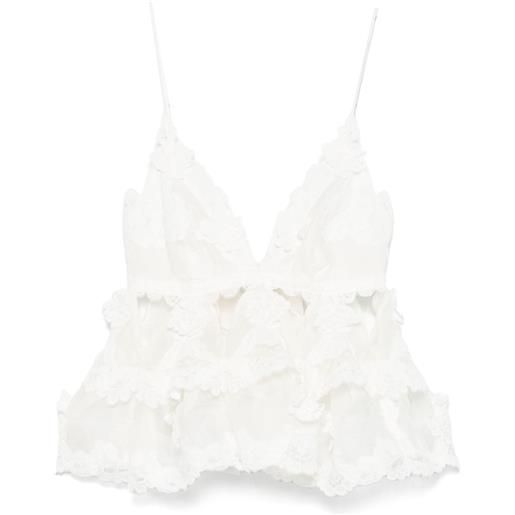 ZIMMERMANN top con balze - bianco
