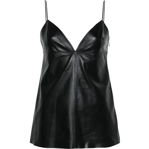 Fabiana Filippi top con inserti - nero