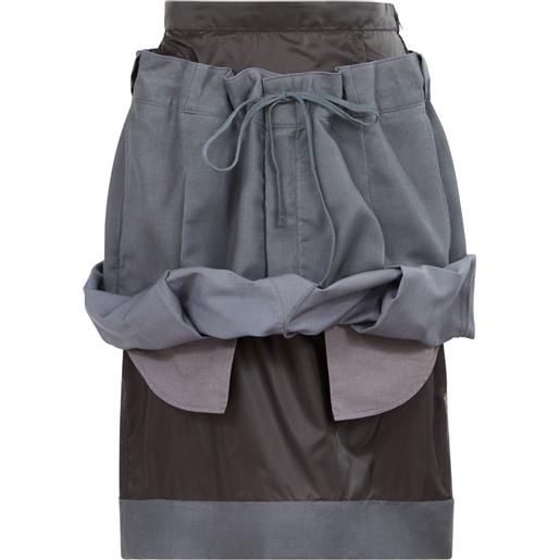 Maison Margiela gonna a strati - grigio