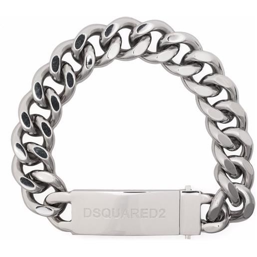 DSQUARED2 bracciale a catena - argento