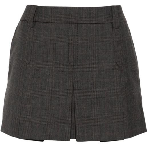 Miu Miu minigonna con applicazione - grigio