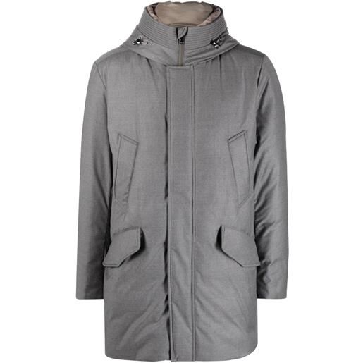Woolrich parka a collo alto - grigio