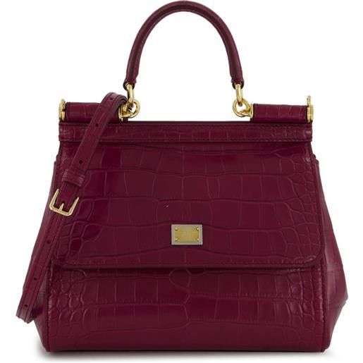 Dolce & Gabbana borsa tote sicily 62 piccola - rosso