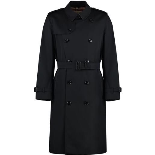 Burberry trench kensington heritage con cintura - nero
